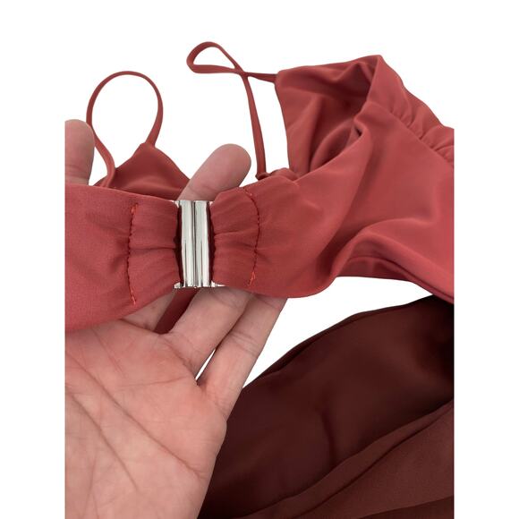 NEW! Veronica Beard Medium Aniston One Piece Cut Out Swimsuit - Picture 7 of 8